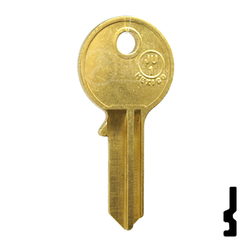 Uncut Key Blank | American Padlock | AM3JU-1-BR, 1046 Padlock Key JMA USA