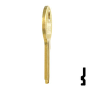 Uncut Key Blank | American Padlock | AM3JU-1-BR, 1046 Padlock Key JMA USA