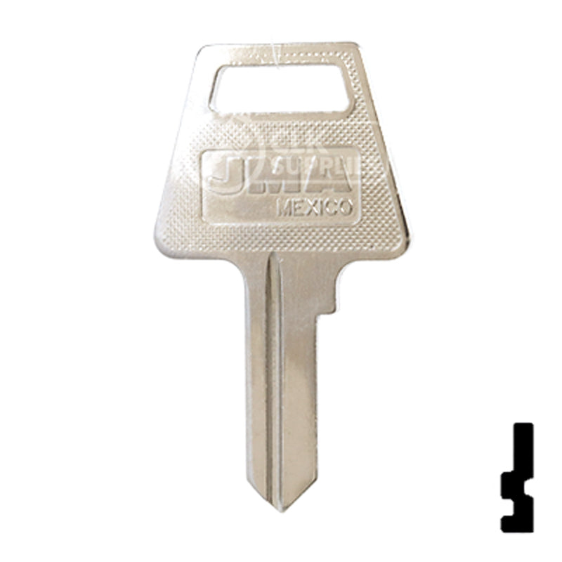 Uncut Key Blank | American Padlock | AME-1, AM3 Padlock Key JMA USA