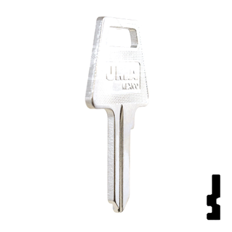 Uncut Key Blank | American Padlock | AME-1, AM3 Padlock Key JMA USA