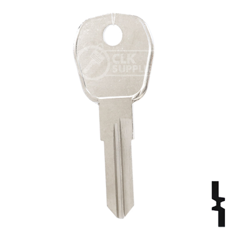 Uncut Key Blank | Camlocks | 1631 Padlock Key Ilco