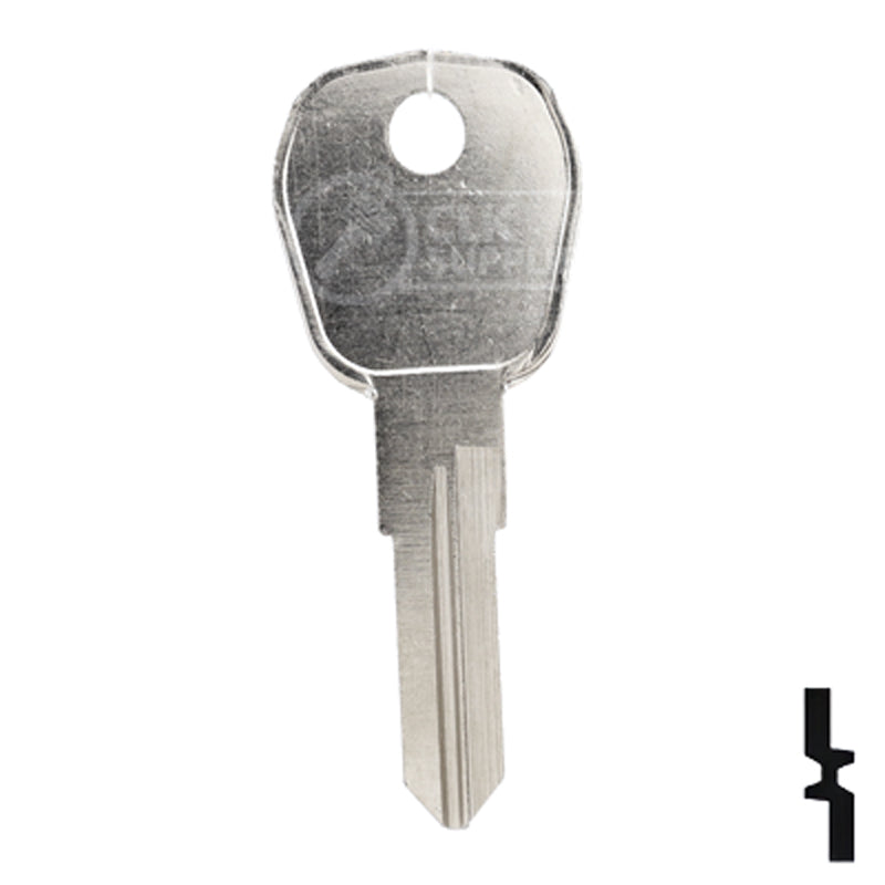 Uncut Key Blank | Camlocks | 1631 Padlock Key Ilco