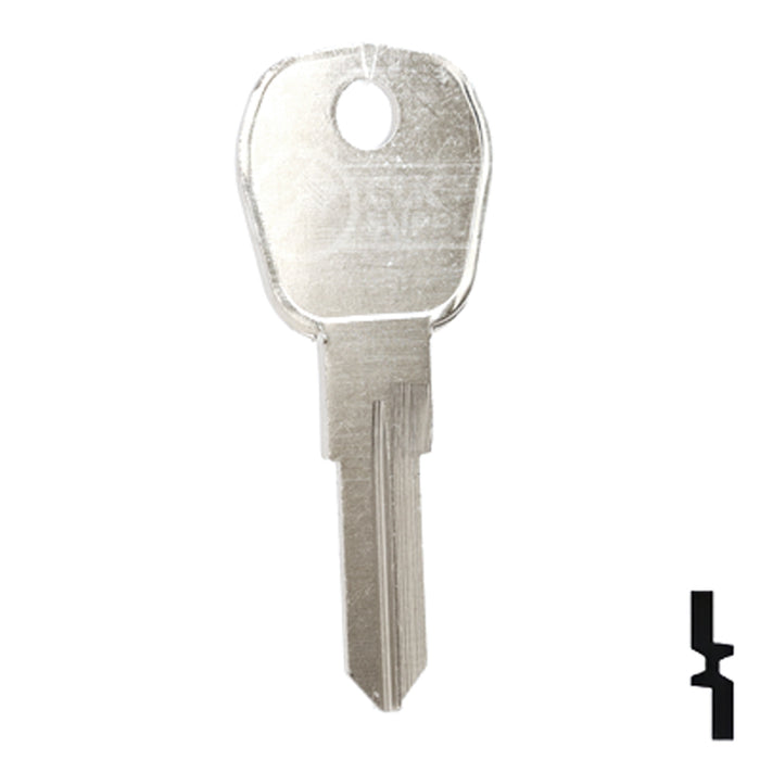 Uncut Key Blank | Camlocks | 1631 Padlock Key Ilco