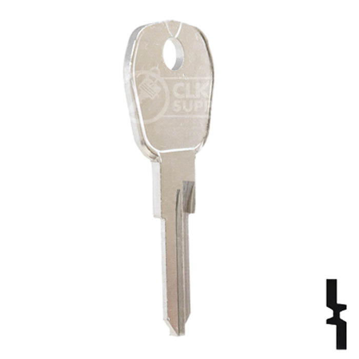 Uncut Key Blank | Camlocks | 1631 Padlock Key Ilco