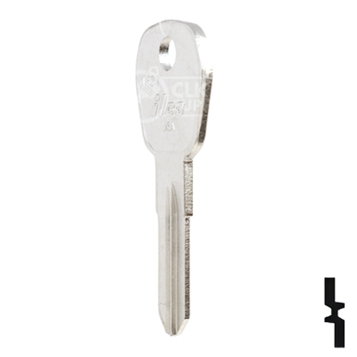 Uncut Key Blank | Camlocks | 1631 Padlock Key Ilco