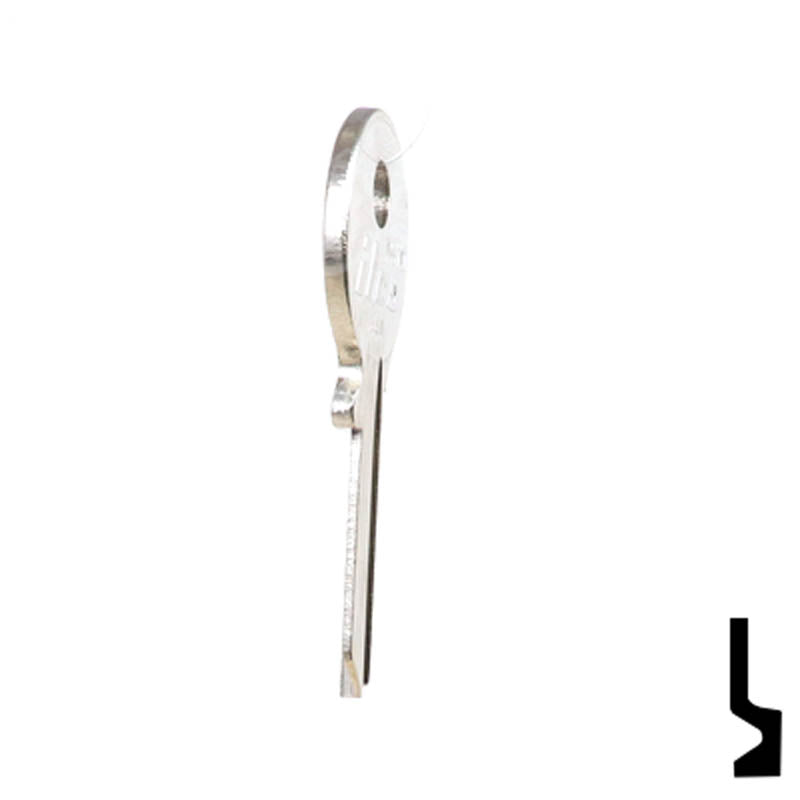 Uncut Key Blank | Clinton Padlocks | T67D Padlock Key Ilco