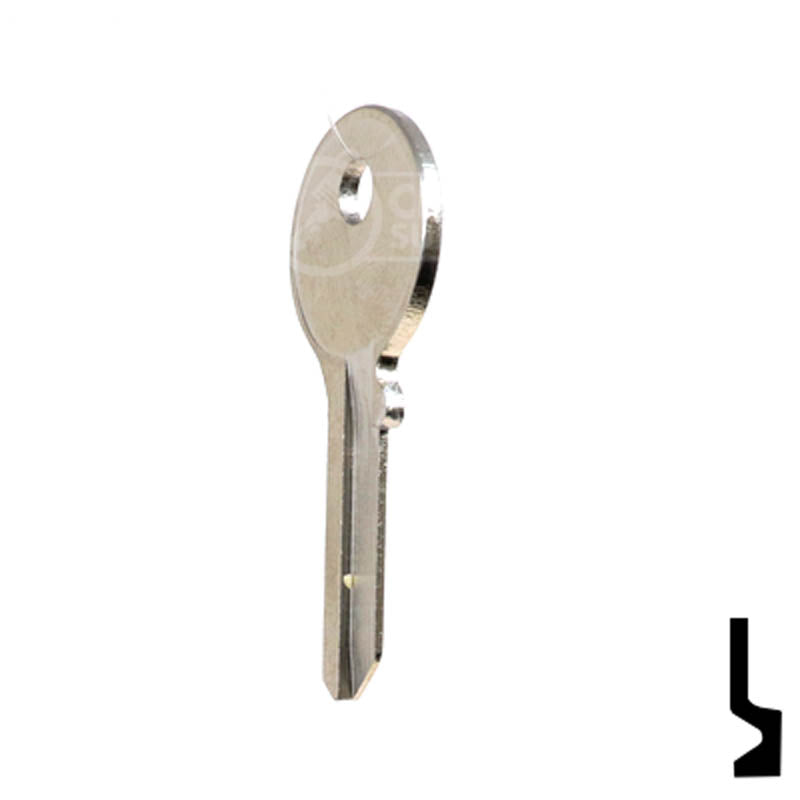 Uncut Key Blank | Clinton Padlocks | T67D Padlock Key Ilco