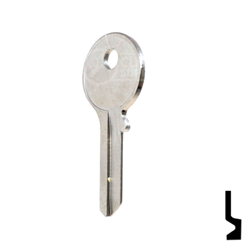 Uncut Key Blank | Clinton Padlocks | T67D Padlock Key Ilco