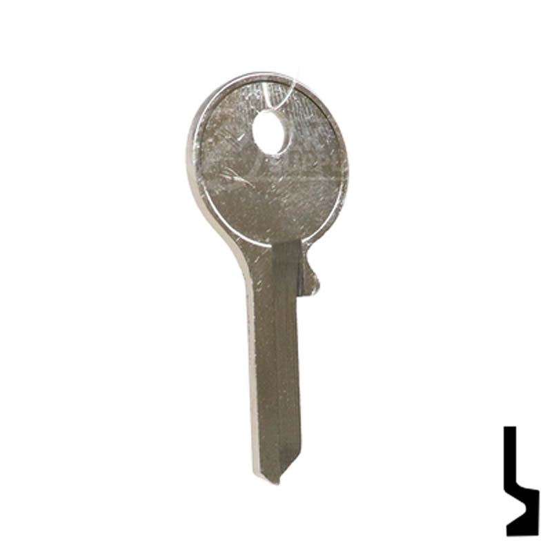Uncut Key Blank | Clinton Padlocks | T67D Padlock Key Ilco
