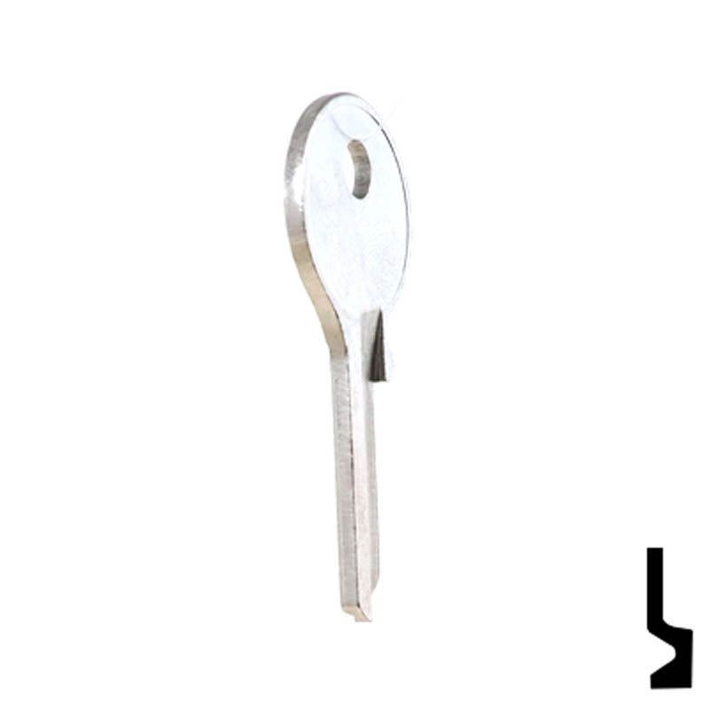 Uncut Key Blank | Clinton Padlocks | T67D Padlock Key Ilco