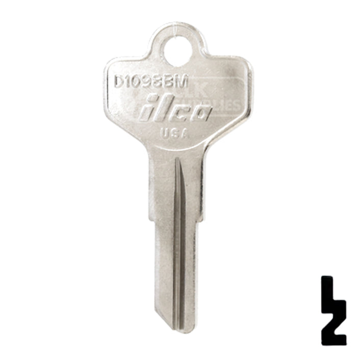 Uncut Key Blank | Dexter | D1098BM Padlock Key Ilco