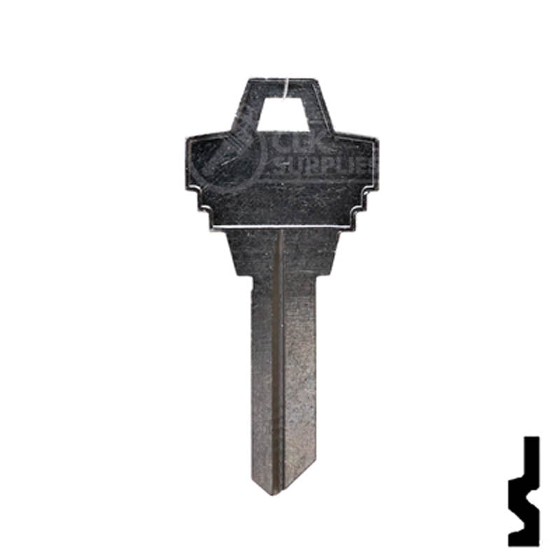Uncut Key Blank |  Goal | GL3 Padlock Key Ilco