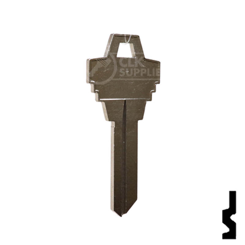 Uncut Key Blank |  Goal | GL3 Padlock Key Ilco