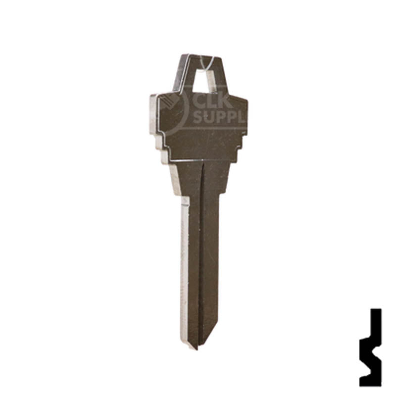 Uncut Key Blank |  Goal | GL3 Padlock Key Ilco