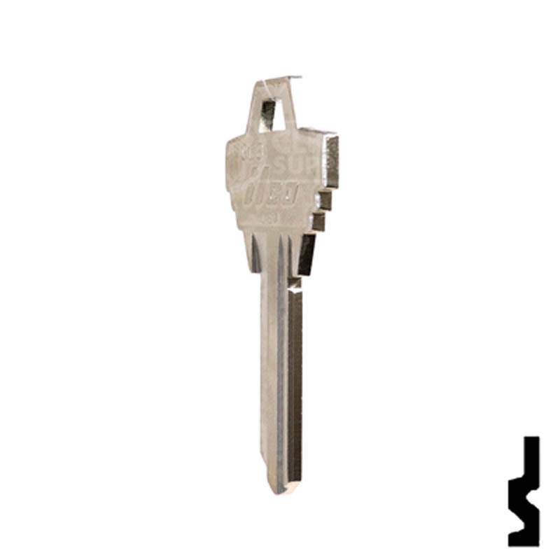 Uncut Key Blank |  Goal | GL3 Padlock Key Ilco