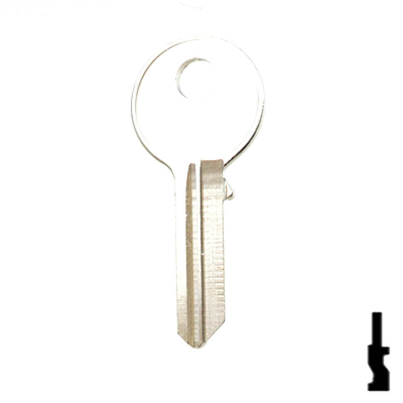 Uncut Key Blank | Guard Security | 1672 Padlock Key Ilco