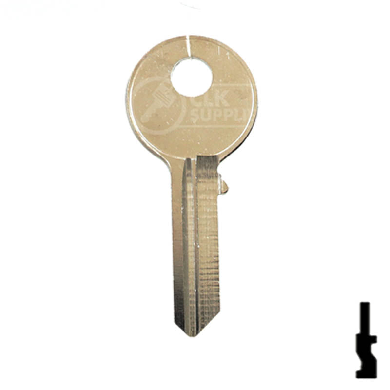Uncut Key Blank | Guard Security | 1672 Padlock Key Ilco