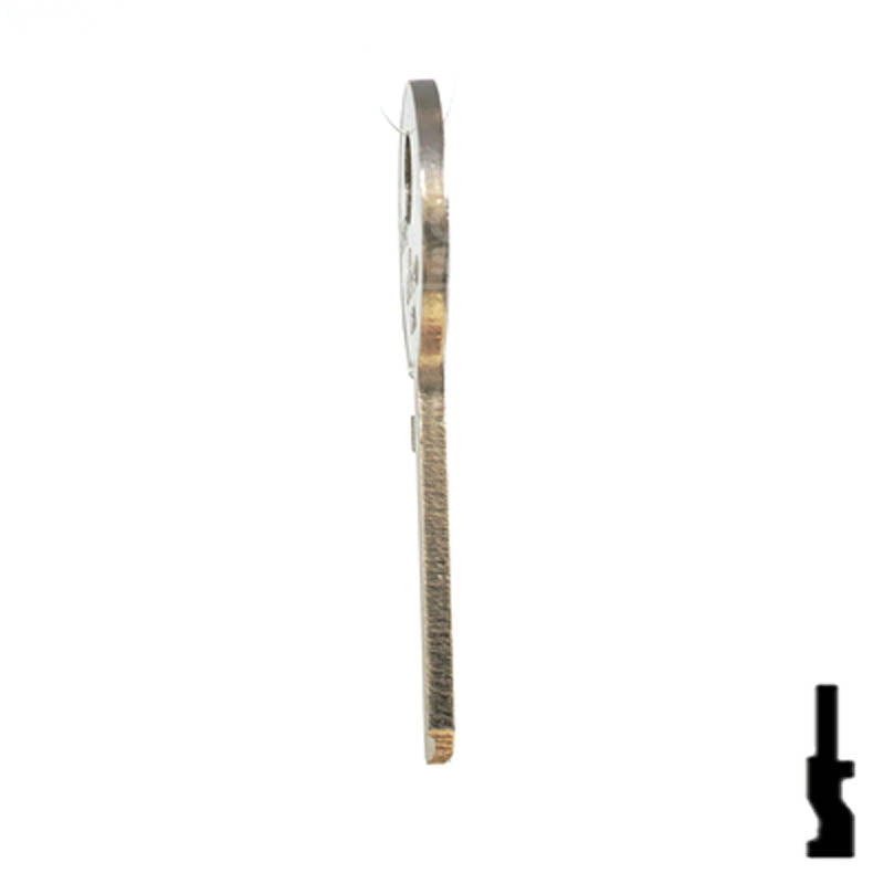 Uncut Key Blank | Guard Security | 1672 Padlock Key Ilco