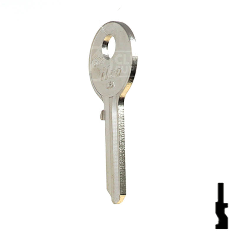 Uncut Key Blank | Guard Security | 1672 Padlock Key Ilco