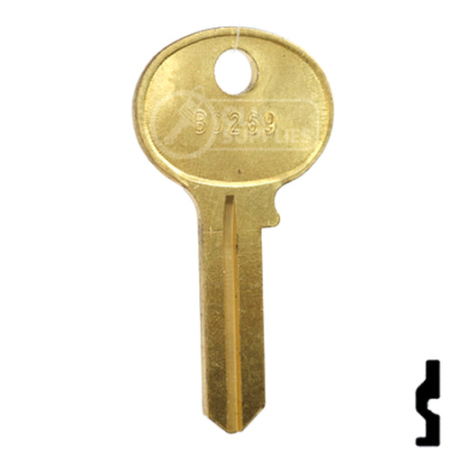 Uncut Key Blank | Hercules | BD269 Padlock Key Framon Manufacturing Company, Inc