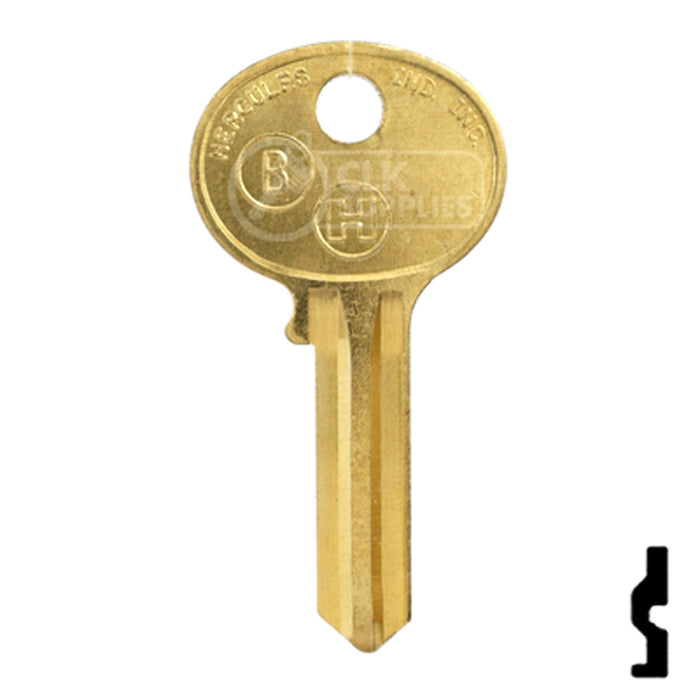 Uncut Key Blank | Hercules | BD269 Padlock Key Framon Manufacturing Company, Inc