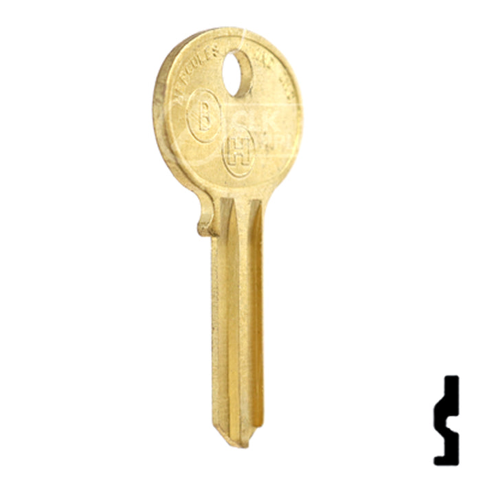 Uncut Key Blank | Hercules | BD269 Padlock Key Framon Manufacturing Company, Inc