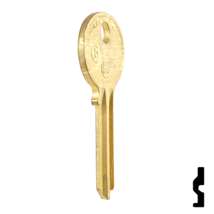 Uncut Key Blank | Hercules | BD269 Padlock Key Framon Manufacturing Company, Inc