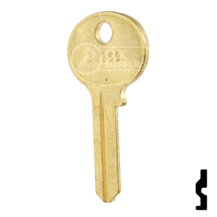 Uncut Key Blank | Hercules | BD269 Padlock Key Framon Manufacturing Company, Inc