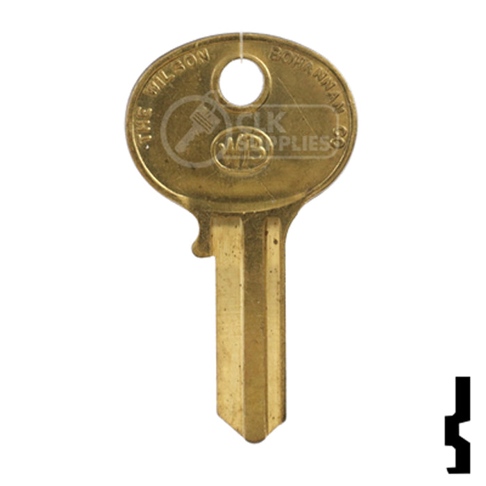 Uncut Key Blank | Hercules | BD270 Padlock Key Framon Manufacturing Company, Inc