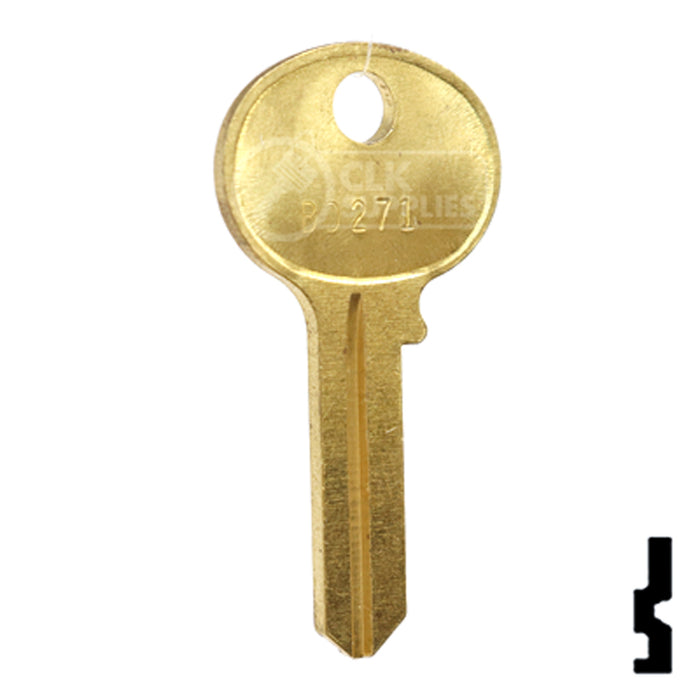 Uncut Key Blank | Hercules | BD271 Padlock Key Framon Manufacturing Company, Inc