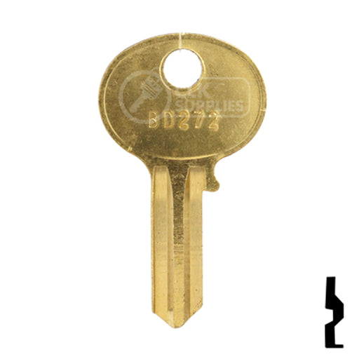 Uncut Key Blank | Hercules | BD272 Padlock Key Framon Manufacturing Company, Inc