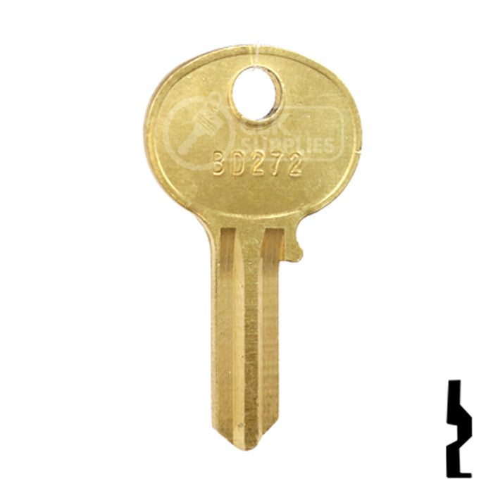 Uncut Key Blank | Hercules | BD272 Padlock Key Framon Manufacturing Company, Inc