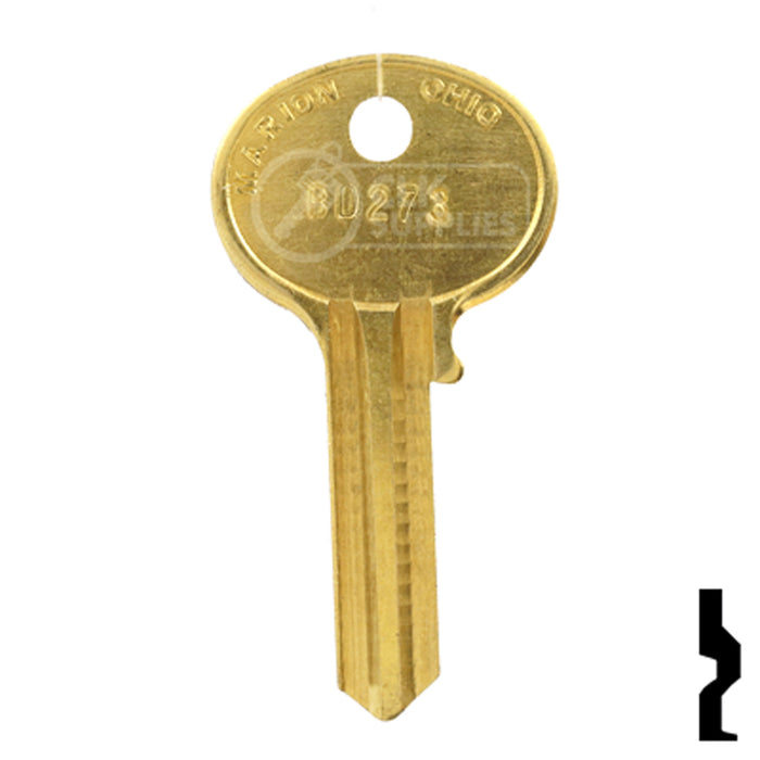 Uncut Key Blank | Hercules | BD273 Padlock Key Framon Manufacturing Company, Inc