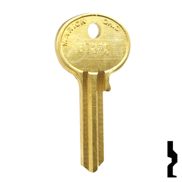 Uncut Key Blank | Hercules | BD273 Padlock Key Framon Manufacturing Company, Inc