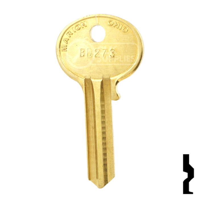 Uncut Key Blank | Hercules | BD273 Padlock Key Framon Manufacturing Company, Inc