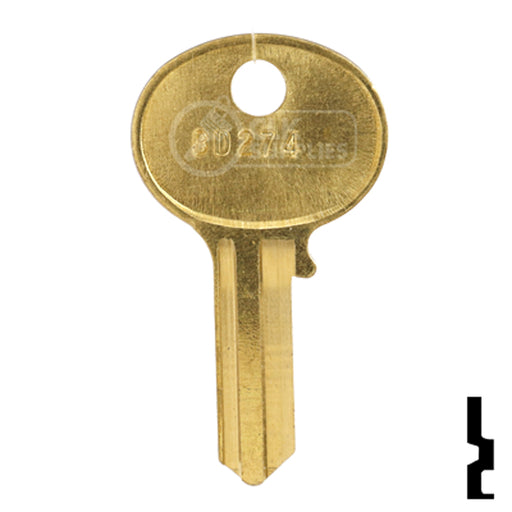 Uncut Key Blank | Hercules | BD274 Padlock Key Framon Manufacturing Company, Inc