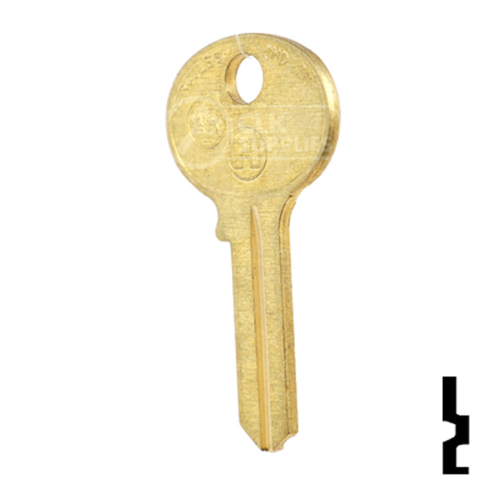 Uncut Key Blank | Hercules | BD275 Padlock Key Framon Manufacturing Company, Inc