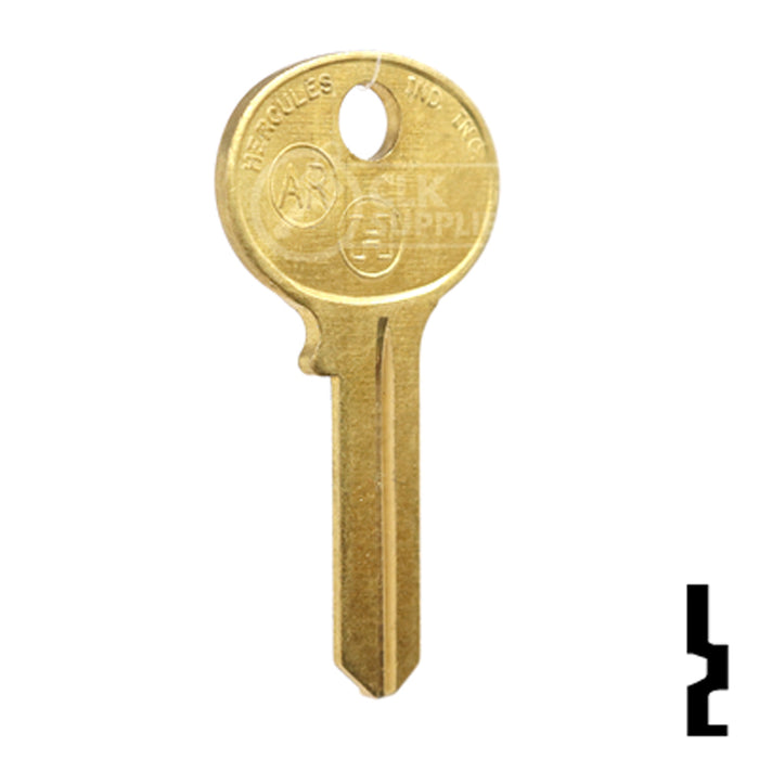 Uncut Key Blank | Hercules | BD275 Padlock Key Framon Manufacturing Company, Inc