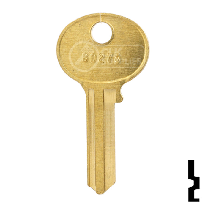 Uncut Key Blank | Hercules | BD275 Padlock Key Framon Manufacturing Company, Inc