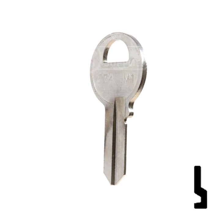 Uncut Key Blank | Imported Padlock, Master Padlock | EZ4, M1 Padlock Key Ilco