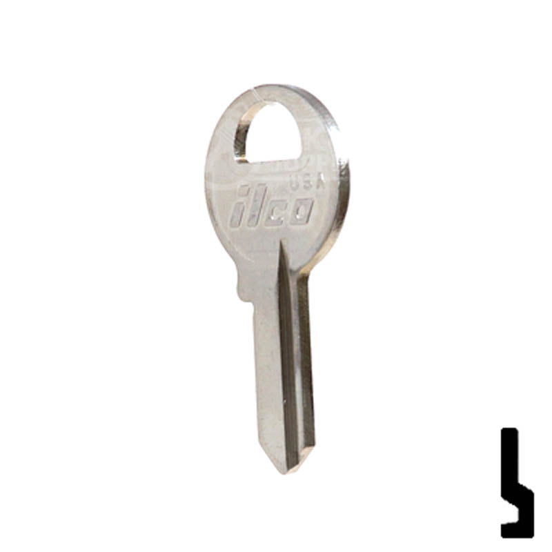 Uncut Key Blank | Imported Padlock, Master Padlock | EZ4, M1 Padlock Key Ilco