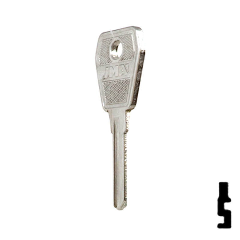 Uncut Key Blank | Lowe & Fletcher | LF-21 Padlock Key JMA USA