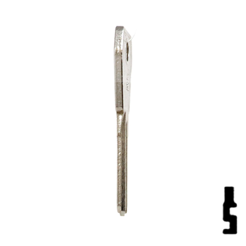 Uncut Key Blank | Lowe & Fletcher | LF-21 Padlock Key JMA USA