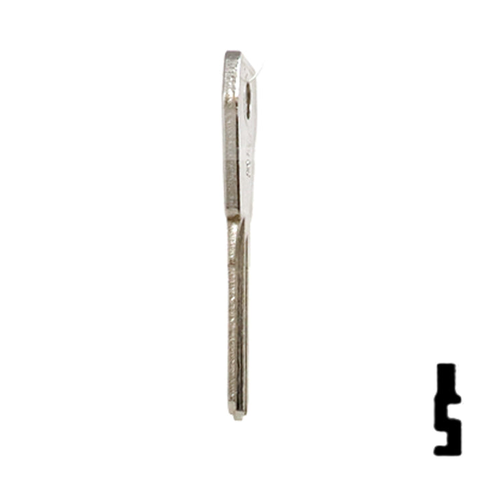 Uncut Key Blank | Lowe & Fletcher | LF-21 Padlock Key JMA USA