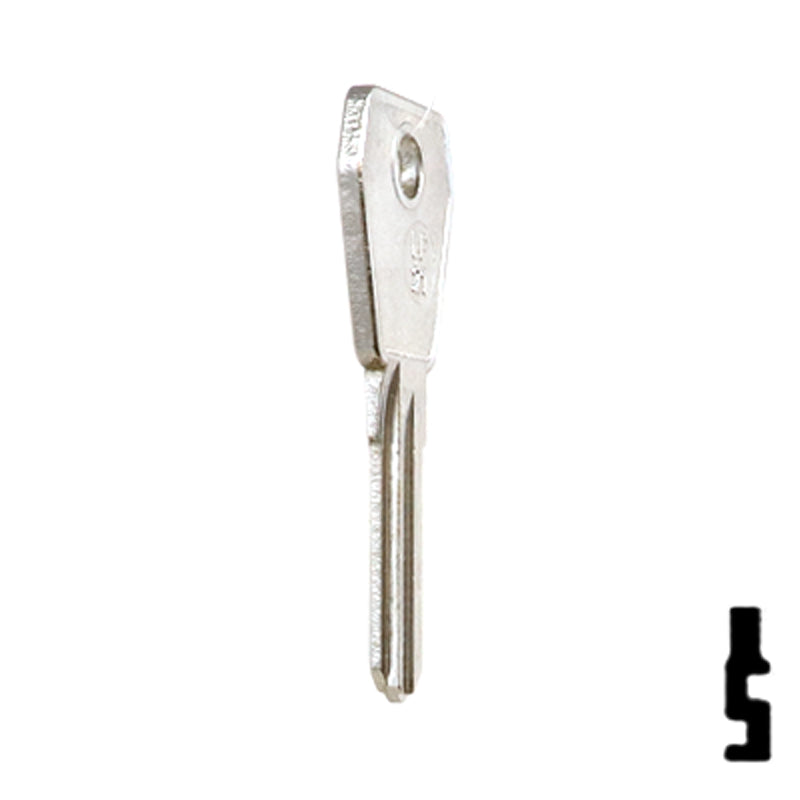 Uncut Key Blank | Lowe & Fletcher | LF-21 Padlock Key JMA USA