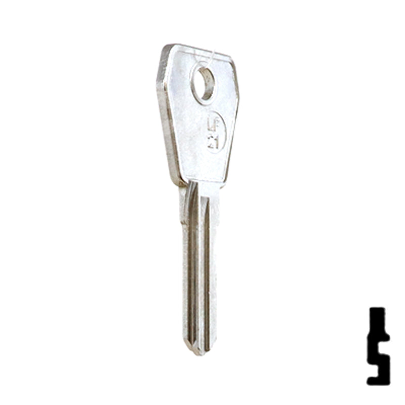 Uncut Key Blank | Lowe & Fletcher | LF-21 Padlock Key JMA USA