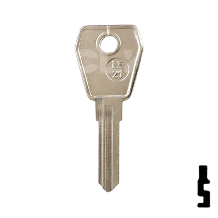 Uncut Key Blank | Lowe & Fletcher | LF-21 Padlock Key JMA USA