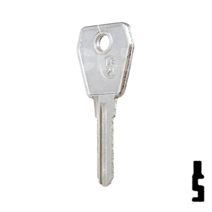 Uncut Key Blank | Lowe & Fletcher | LF-21 Padlock Key JMA USA