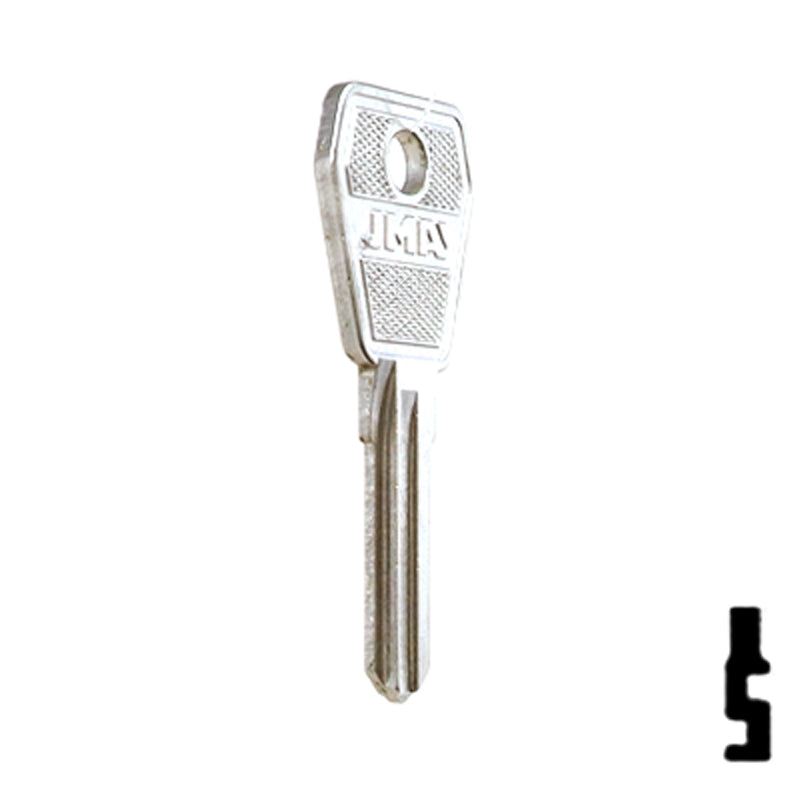 Uncut Key Blank | Lowe & Fletcher | LF-21 Padlock Key JMA USA