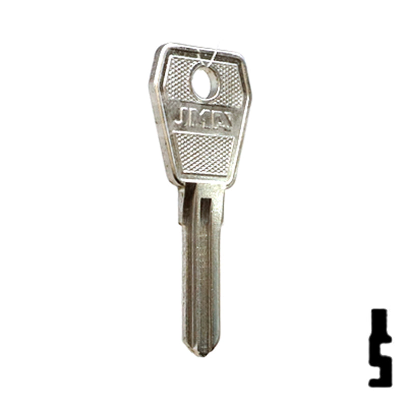 Uncut Key Blank | Lowe & Fletcher | LF-21 Padlock Key JMA USA
